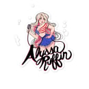 Image 2 of Patriotic Girl Stickers - Black Outline