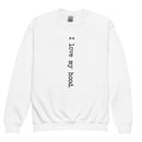 Image 3 of I love my hood youth crewneck sweatshirt