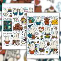 Image 1 of "FAMILIAR RABBIT" A4 PRINTS