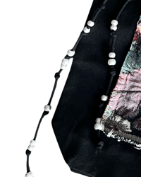 Image 3 of Sac Tapisserie en noir // Tapestry Tote in Black 