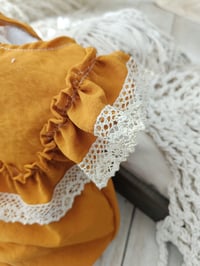 Image 2 of Photo prop | Boho photosession outfit | Giuseppina bodysuit | age 12 months | orange