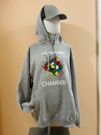 Image 2 of Game Changer Rubik’s Cube Grey Pullover Hoodie