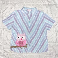 Image 1 of owl button up