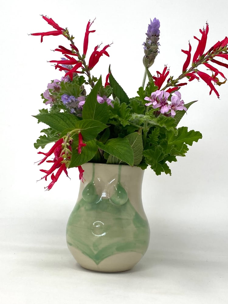 Image of Small Green Swimsuit Vase