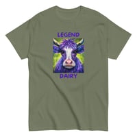 Image 7 of Unisex classic tee, Legend Dairy Cow T-Shirt | Funny Farm Pun Graphic Tee