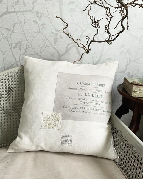 Image of French Script Cushion