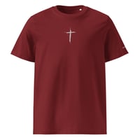 Image 3 of Embroidered "Layered Cross" t-shirt