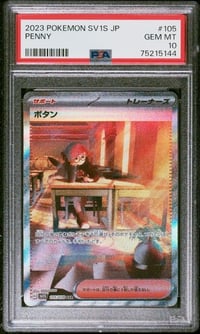 Image 1 of PSA 10 - 2023 POKEMON JAPANESE SV1S-SCARLET ex #105 PENNY SPECIAL ART RARE