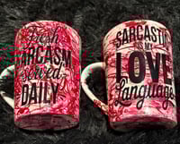 Image 5 of Red and white mug 