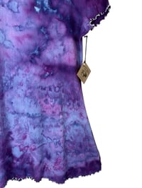 Image 3 of XXL 90's Babydoll Mini Dress in Purple Haze Ice Dye