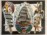 Image 2 of Number 8 original 11”x14” flash sheet