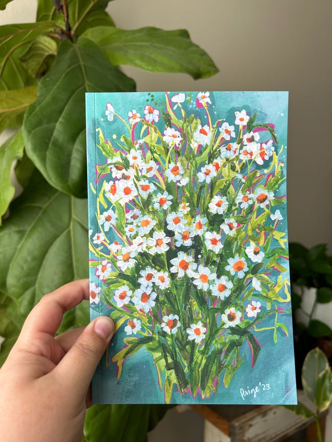 Floral Notebook, 100 page