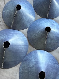 Image 2 of Blue Muscat leather pendant shade