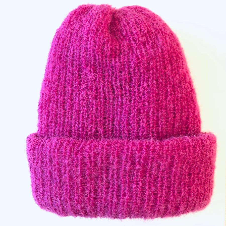 Image of The Diana Beanie - Shocking Pink