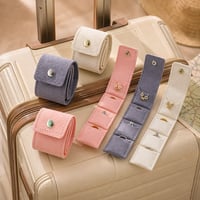 Image 1 of Tiny Travel Jewelry pouch (3 color choices)