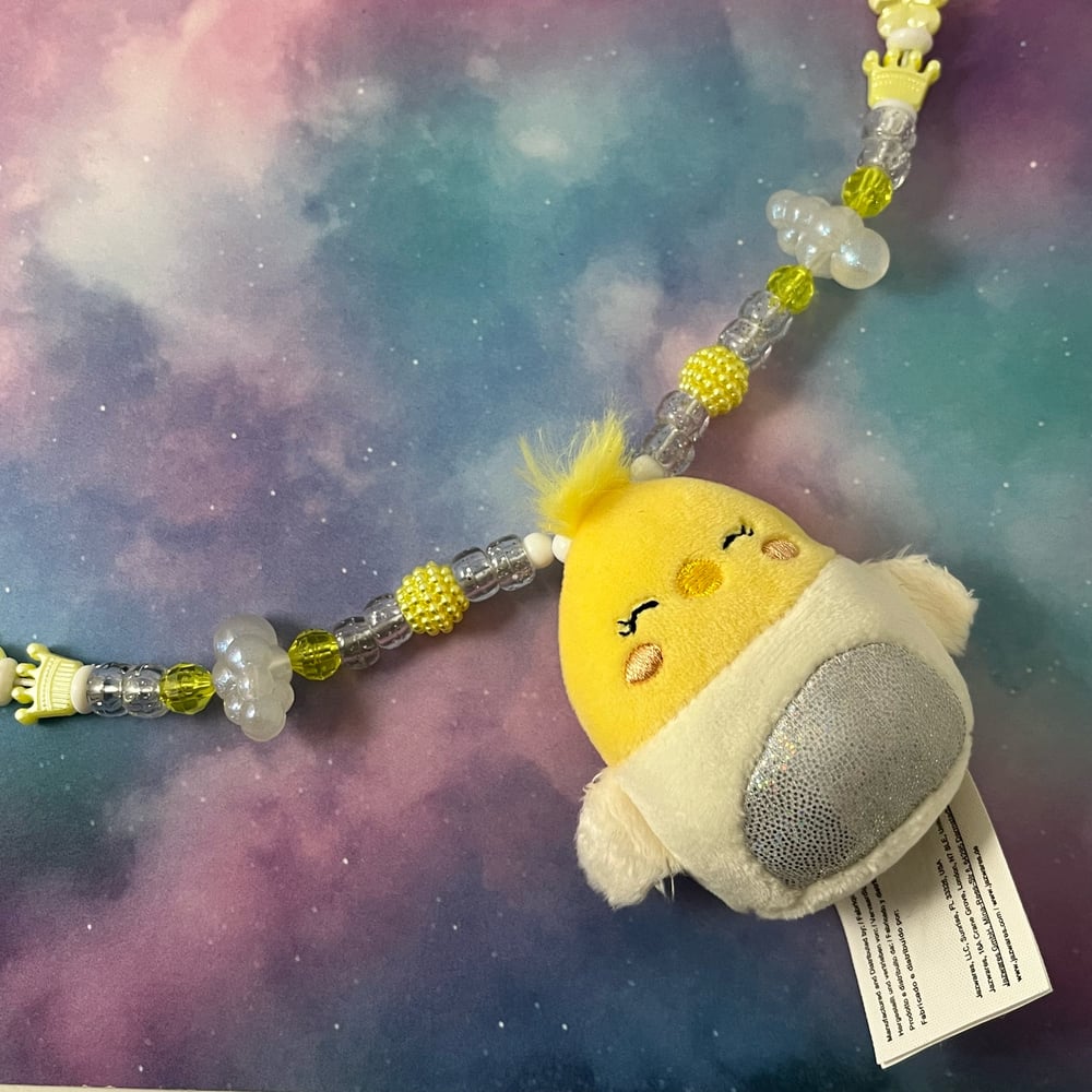 Image of Chick Squish Stuffie Kandi Necklace
