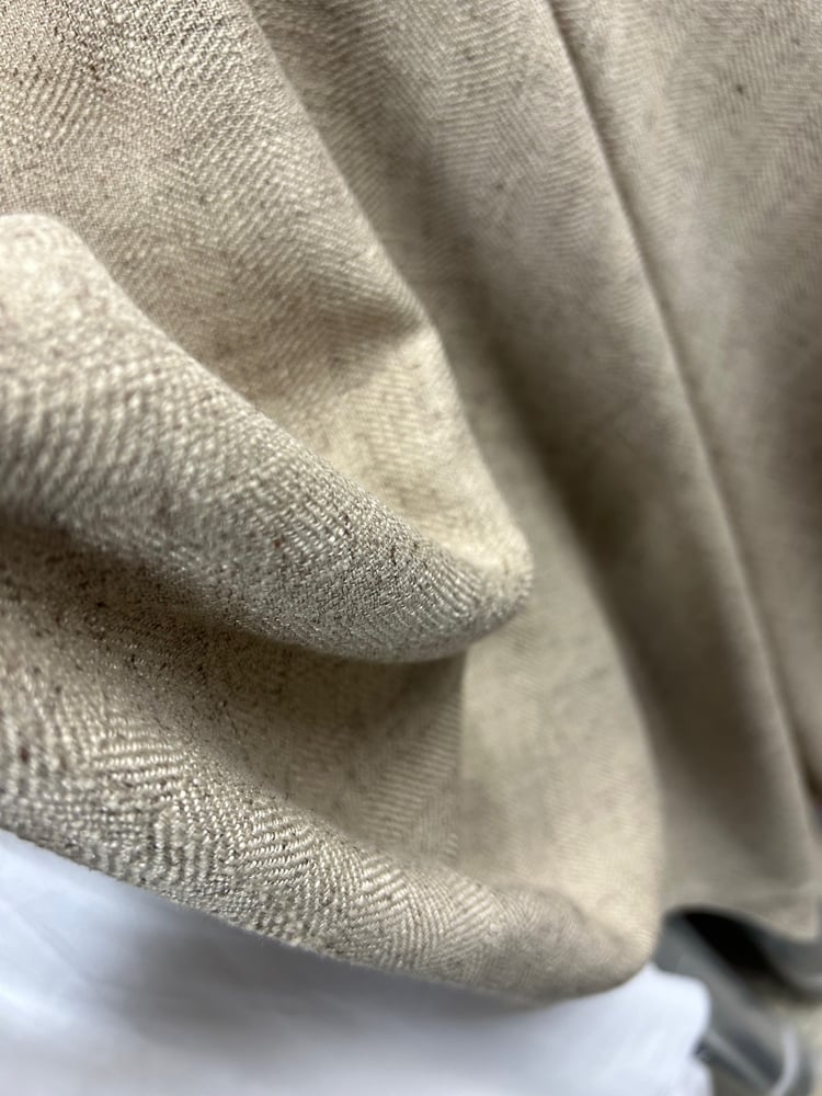 Image of HAAYA OPEN - New Woven Linen Beige 