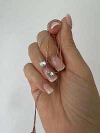 Image 2 of DAINTY MINIMALIST CZ FINE NECKLACE 