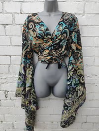 Image 14 of Pefkos co ord sarong set Jade and Gold