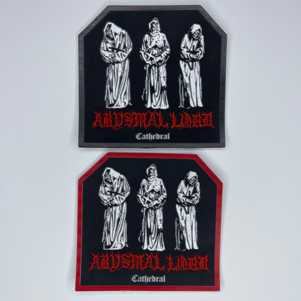 Image of Abysmal Lord - Cathedral Embroidery On Carved Faux Leather Patch