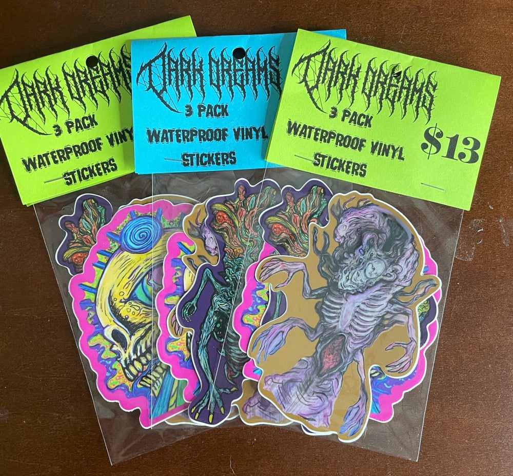 3-pack 4" stickers