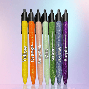 Image of Glitter Pens with clip