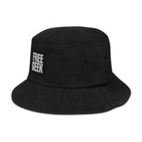 Image 2 of Denim Bucket Hat (Free Geek Original Logo)