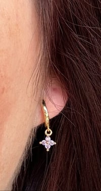 Image 2 of Fleur Lilac Gold Dangle