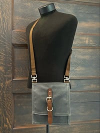 Handmade Women’s Crossbody Bag | CROSSTOWN | Charcoal Martexin #10 Wax Duck Shoulder Bag 