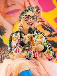 Image 4 of Zero Fucks Mexican Heart Earrings