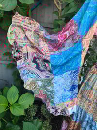 Image 4 of Patchwork Stevie top brown tassels