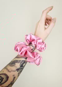Barbie Pink Satin Scrunchie