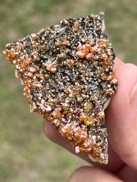 Image 6 of Vanadinite On Black Barite Specimen #2622
