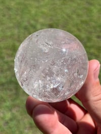 Image 7 of Clear Quartz Sphere With Rainbows #2923