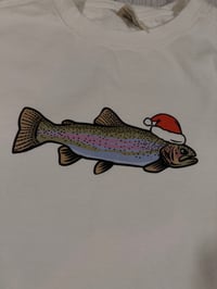 Image 2 of Trout Christmas Crewneck - M & L