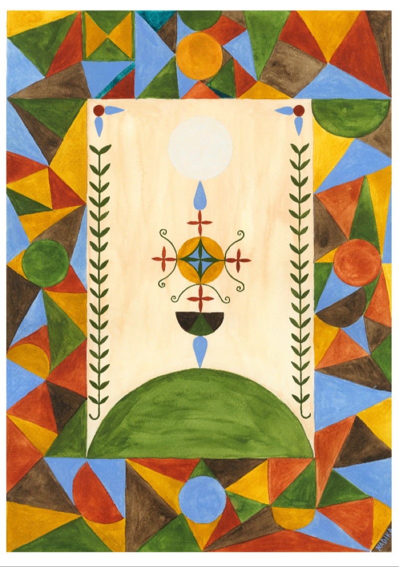 Image of ‘Elemental meditation’ A5 print