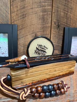 Image of Dymondwood/Wormy Persimmon with Snakewood inlay