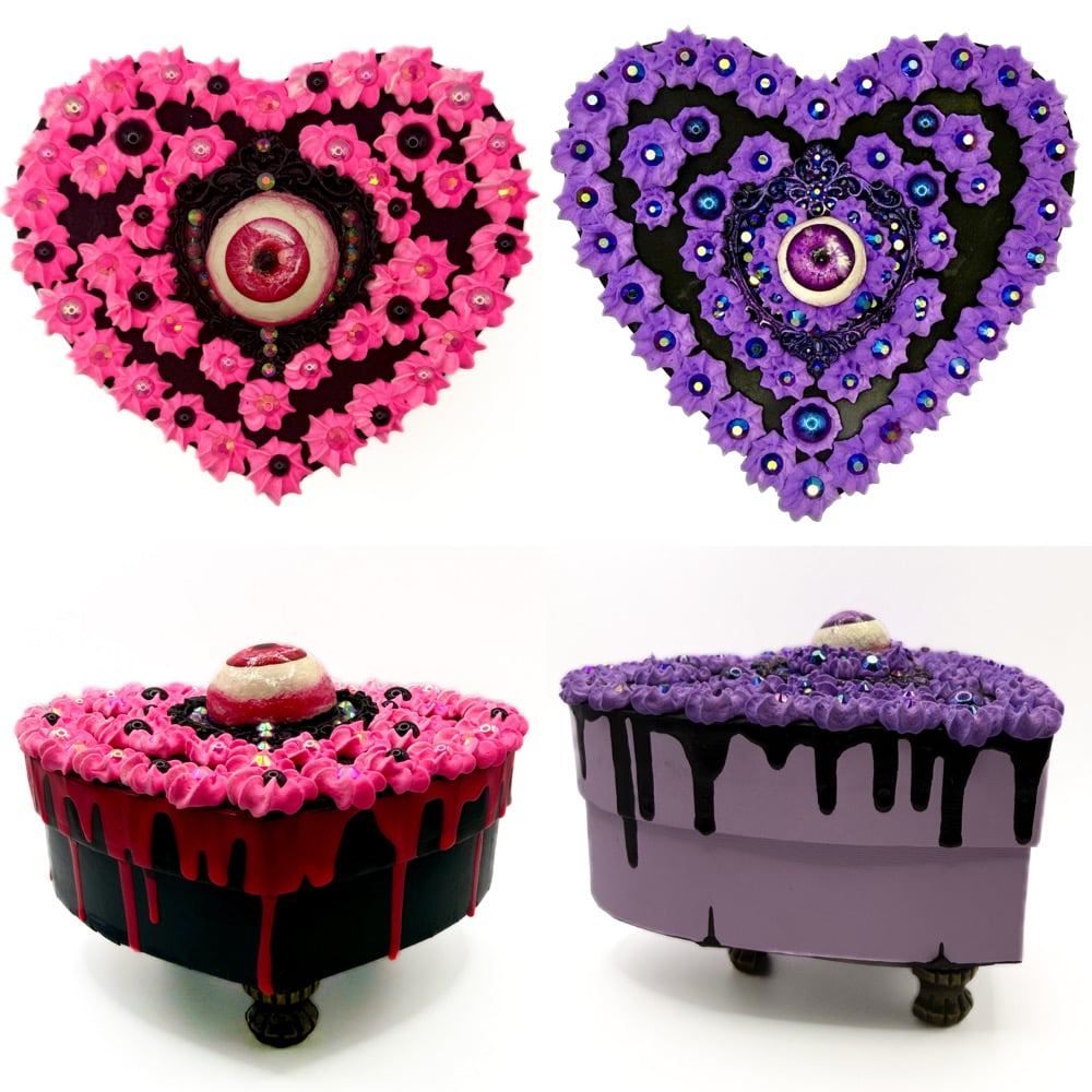 Image of CakeheArt Collection-faux cake storage boxes