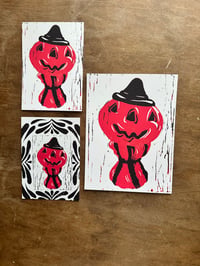 Reproduction linocut print - jack blow mold