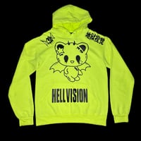Image 1 of Demon Bear 1/1 Hoodie (Neon Yellow)