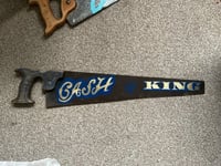 Image 1 of Hand Painted Vintage Saw | Cash Is King II