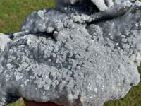 Image 10 of Large UV Calcite On Druzy Quartz Statement Piece #1924