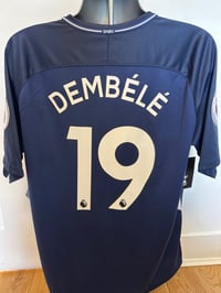 Image 3 of BRAND NEW Tottenham “DEMBELE 19” 2017/18 Away Shirt + PL patches (XL) 
