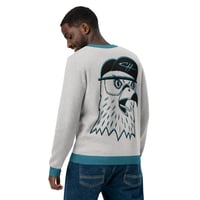 Knitted crew neck sweater