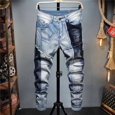Image of “Jean” Patchwork Jeans