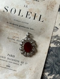 Image 3 of Magnifique pendentif en argent massif et cornaline! 1960.