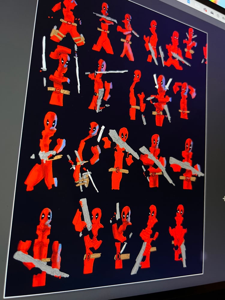 Image of Deadpool on Faux Leather