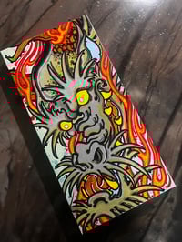 Image 2 of Teal Dragon Fire (ORIGINAL)