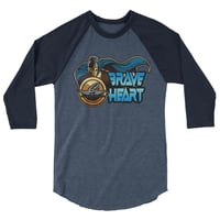 Image 3 of "BRAVE HEART" 3/4 SLEEVE SHIRT