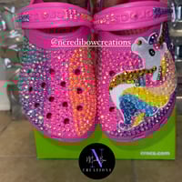 Image 2 of Unicorn Bling Crocs - Big Kids C11 - J6